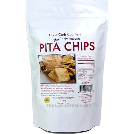Diabetic Friendly, High Protein Pita Chips - Parmesan